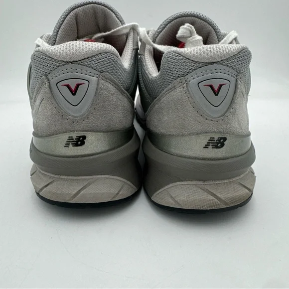 New Balance Grey Mesh Suede 990v5 Sneakers